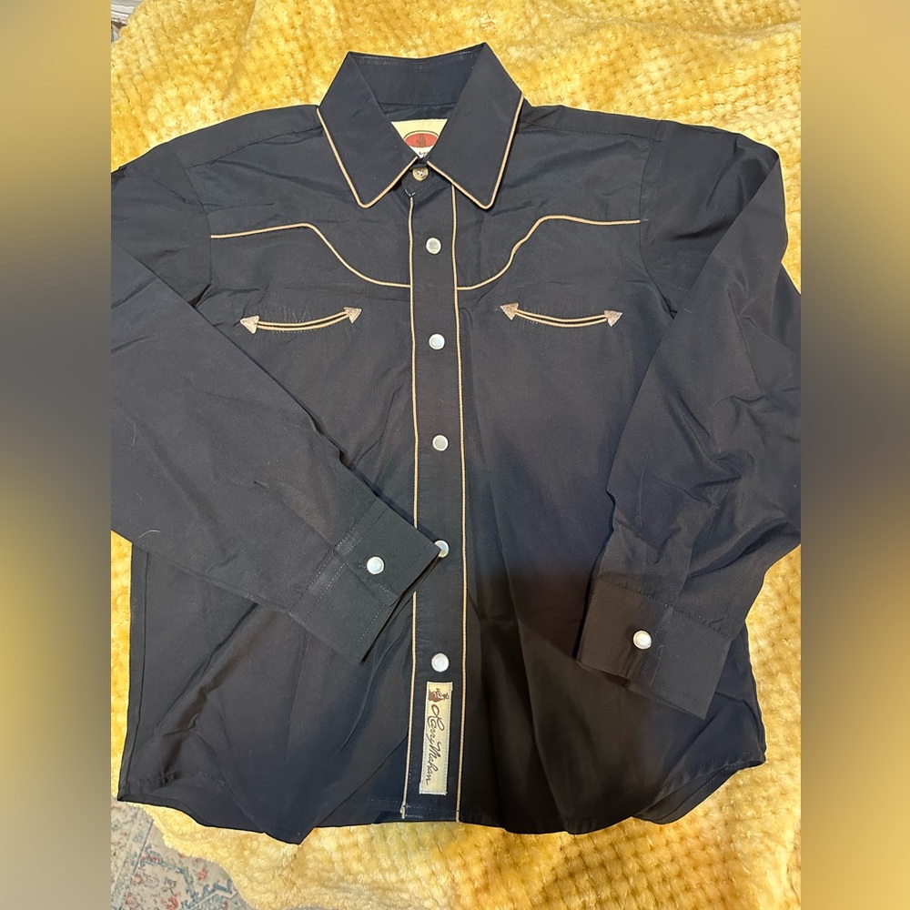 Larry Mahan Boys western pearl snap Shirt